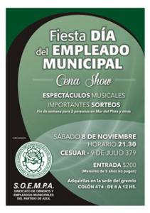 Se viene la gran Fiesta del Empleado Municipal organizada por el SOEMPA